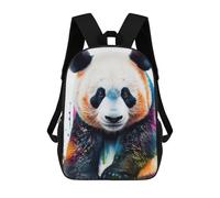 sinyumoney Colorful Panda Art Print-2 Mochila Escolar Para Niñas Mochila Impermeable Mochila Informal De Día Mochila Ligera Para Niño Y Niña Mochila Escolar 17inch