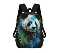 sinyumoney Colorful Panda Art Print-4 Mochilas Infantiles Escolares Impresas En 3D, Mochilas Para Niños, Mochilas De Viaje Para Niños Y Niñas, Mochilas Escolares Para Niños 17inch