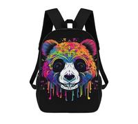 sinyumoney Colorful Panda Art Print-5 Mochila Escolar Para Institutos De Secundaria Mochila Informal - Perfecta Para Viajes, Trabajo Y Uso Diario 17inch