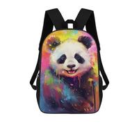 sinyumoney Colorful Panda Art Print-6 Mochilas Para Niños 17inch Mochila Escolar Mochila Escolar Impresa En 3D Para Niños De Primaria Y Secundaria