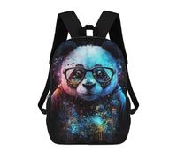 sinyumoney Colorful Panda Art Print Mochilas Para Niños 17inch Mochila Escolar Mochila Escolar Impresa En 3D Para Niños De Primaria Y Secundaria