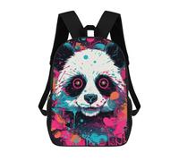 sinyumoney Colorful Panda Artwork-2 Mochila Escolar Impresa En 3D Para Niños, Mochila Escolar Informal De Moda Para Viajes Para Niños Y Estudiantes 17inch
