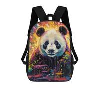 sinyumoney Colorful Panda Artwork-4 Mochila Escolar Impresa En 3D Para Niños Y Niñas, Mochila Para Portátil Para Niños/estudiantes/adultos 17inch