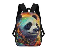 sinyumoney Colorful Panda Artwork-6 Mochila Escolar Para Niños, Mochila Escolar Impresa En 3D Para Estudiantes De Primaria Y Secundaria 17inch