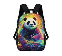 sinyumoney Colorful Panda Fantasy Mochila Escolar Para Niños, Mochila Escolar De Gran Capacidad Para Niños, Mochila Escolar 3D, Regalos Para Niños 17inch