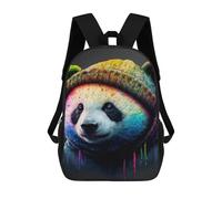 sinyumoney Colorful Panda Hoodie for Kids Mochila De Negocios Para Portátil, Mochila Unisex Informal Para Niñas, Niños Y Adolescentes 17inch