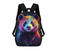 sinyumoney Colorful Panda Portrait Mochila Escolar Mochilas Escolares Para Niñas Y Niños Mochila Con Bolsillo Mochila Escolar De Moda Mochila Infantil 17inch