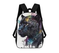 sinyumoney Colorful Panther Portrait Mochila Escolar Infantil Impresa En 3D Para Niños, Mochila De Viaje De Alta Capacidad, Bolsas Para Libros, Mochila Escolar Infantil 17inch