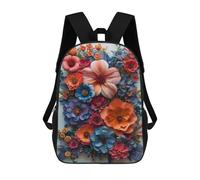sinyumoney Colorful Paper Flowers Mochila Ligera Para La Escuela, Mochila Escolar, Mochila Para La Universidad Para Niñas Y Adolescentes 17inch