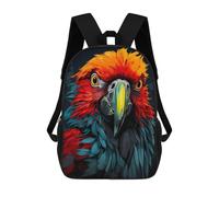 sinyumoney Colorful Parrot Mochila Escolar Infantil, Mochilas Impresas En 3D, Mochilas Escolares De Moda Para Niños De Primaria Y Secundaria 17inch
