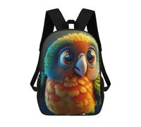 sinyumoney Colorful Parrot Portrait Mochila Escolar Mochila Para Niños Impresa En 3D Mochilas Infantiles Para Niños Y Niñas Mochilas Escolares Mochilas De Viaje Para Niños 17inch