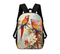 sinyumoney Colorful Parrots in Nature 17inch Mochila Escolar Impresa En 3D Para Niños, Mochila Escolar Informal De Moda, Mochilas De Viaje Para Niños Y Estudiantes.
