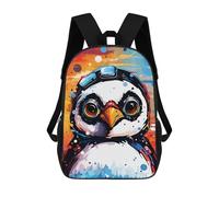 sinyumoney Colorful Penguin Art Print-1 Mochila Escolar Grande Resistente Al Agua Para Portátil Para Niñas Y Adolescentes 17inch