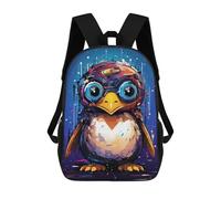 sinyumoney Colorful Penguin Artwork-1 Mochila Escolar Resistente Al Agua, Mochila De Viaje, Bolsa Para Computadora - Perfecta Para Viajes, Trabajo Y Uso Diario 17inch