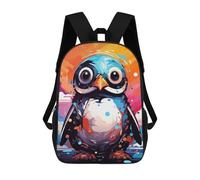 sinyumoney Colorful Penguin Illustration Mochila Escolar Grande Resistente Al Agua Para Portátil Para La Escuela/trabajo/viajes 17inch