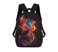 sinyumoney Colorful Phoenix Art Print-2 Mochila Escolar Para Secundaria Y Preparatoria. Mochila Informal Para Adolescentes, Chicas, Chicos, Mujeres Y Hombres. 17inch