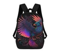 sinyumoney Colorful Phoenix Art Print-4 Mochila Infantil De 17 Pulgadas, Mochila Escolar Con Estampado 3D De Dibujos Animados Para Niños Y Adolescentes.