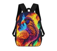 sinyumoney Colorful Phoenix Art Print Mochila Escolar Informal Para El Día A Día, Ideal Para Viajes, Trabajo Y Uso Diario 17inch