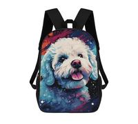 sinyumoney Colorful Poodle Art Print -1 Mochila Escolar Impresa En 3D 17inch Mochila Escolar Infantil Mochilas De Viaje Mochila Informal De Moda Para Niños Y Estudiantes