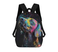 sinyumoney Colorful Powdered Dog Mochila Escolar Resistente Al Agua, Mochila Escolar De Negocios Para Niños/niñas/adolescentes 17inch