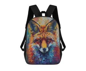 sinyumoney Colorful Red Fox Mochila Escolar Ligera Para Aeropuerto, Estudiantes Universitarios, Mochila Para Hombres, Mujeres Y Adolescentes 17inch