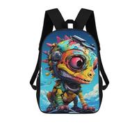 sinyumoney Colorful Robot Lizard Toy-1 Mochila Escolar Infantil Impresa En 3D 17inch Mochilas De Moda Para Niños De Primaria Y Secundaria