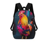 sinyumoney Colorful Rooster Mochila Escolar Para La Escuela Secundaria, Preparatoria, Universidad, Viajes Para Adolescentes, Niñas, Niños, Mujeres Y Hombres 17inch