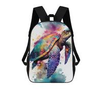 sinyumoney Colorful Sea Turtle Art Print Mochilas Impresas En 3D Para Niños, Mochila Escolar, Mochila De Moda Para Niños De Primaria Y Secundaria 17inch