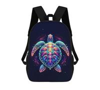 sinyumoney Colorful Sea Turtle Mochila Escolar Infantil Impresa En 3D, Mochila Informal De Moda Para Niños, Mochila De Viaje De Alta Capacidad Para Libros Para Niños 17inch
