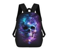 sinyumoney Colorful Skull Art Print Mochila Escolar Ligera Mochila Escolar De Día Mochila Para Libros Para La Universidad Para Acampar Aventuras Al Aire Libre Y Viajes Diarios 17inch