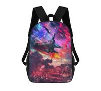 sinyumoney Colorful Sky Jet Flight Mochilas Infantiles Impresas En 3D Para Niños. Mochilas De Viaje De Moda Para Niños. Mochila Escolar Para Estudiantes De Primaria Y Secundaria.