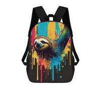 sinyumoney Colorful Sloth Art Print-1 Mochila Escolar, Mochila De Negocios, Mochila Impermeable Para Libros, Para Acampar, Aventuras Al Aire Libre Y Viajes Diarios 17inch