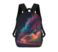 sinyumoney Colorful Smoke Flow Mochilas Infantiles Impresas En 3D, Mochilas De Moda Informales, Mochilas De Viaje Bonitas, Mochilas Informales Para Exteriores Para Niños Y Niñas 17inch