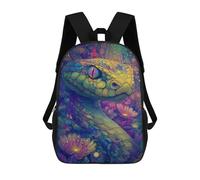 sinyumoney Colorful Snake Illustration Mochila Escolar Resistente Al Agua, Mochila Escolar De Negocios Para Hombres/mujeres 17inch