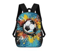 sinyumoney Colorful Soccer Ball Artwork -1 Mochila Escolar Impresa En 3D Para Niños, Mochila Escolar, Mochilas De Viaje, Bolso Informal De Moda Para Niños Y Estudiantes 17inch