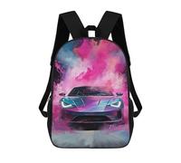 sinyumoney Colorful Sports Car Artwork Mochila Escolar Infantil De 17 Pulgadas Con Estampado 3D, Mochila Moderna Para Niños, Mochilas De Viaje, Bolsas Para Libros, Mochila Escolar Infantil