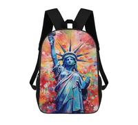 sinyumoney Colorful Statue of Liberty Art Print Mochila De Viaje Resistente Al Agua, Bolsa Para Computadora Para Adolescentes, Niñas, Niños, Mujeres Y Hombres 17inch
