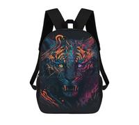 sinyumoney Colorful Tiger Art Print -2 Mochilas Infantiles Impresas En 3D De 17 Pulgadas. Mochila Escolar Informal Impresa En 3D Para Niños De Primaria Y Secundaria.