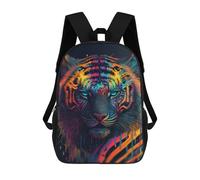 sinyumoney Colorful Tiger Art Print-22 Mochilas Infantiles Mochila Escolar Impresa En 3D Para Niños Mochilas De Viaje Bolsas Para Libros Para Niños 17inch Mochila Escolar