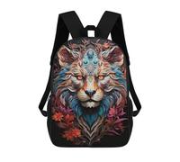 sinyumoney Colorful Tiger Art Print-24 Mochila Escolar Informal Para El Día A Día, Para La Escuela, El Trabajo Y Los Viajes Para Hombres, Mujeres Y Adolescentes. 17inch