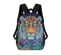 sinyumoney Colorful Tiger Jungle Mochila Escolar Infantil Impresa En 3D Mochila De Viaje De Alta Capacidad Bolsas Para Libros Mochila Infantil 17inch