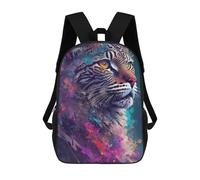 sinyumoney Colorful Tiger Portrait -1 Mochila Escolar Infantil Impresa En 3D 17inch Mochilas De Moda Para Niños De Primaria Y Secundaria