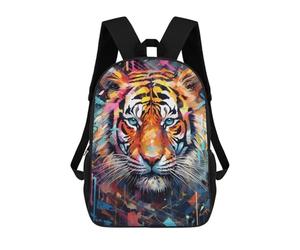 sinyumoney Colorful Tiger Portrait -28 Mochila Escolar Infantil Estampada Para Adultos Y Niños, Mochila De Viaje Para El Día A Día 17inch