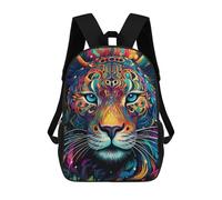 sinyumoney Colorful Tiger Portrait Mochilas Impresas En 3D Para Niños, Mochila Escolar, Mochila De Moda Para Niños De Primaria Y Secundaria 17inch