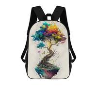 sinyumoney Colorful Tree Mochila Escolar Impermeable Para Ordenador, Ideal Para El Campus, Actividades Al Aire Libre, Viajes Y Deportes 17inch