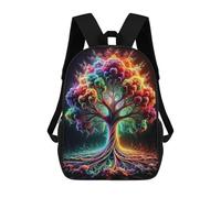 sinyumoney Colorful Tree of Life Mochila Infantil Escolar Para Niños Con Estampado 3D De Dibujos Animados, Mochila Escolar Para Estudiantes, Mochila Para Portátil Para Niños Y Niñas 17inch
