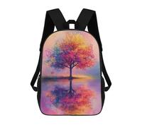 sinyumoney Colorful Tree Reflection Mochila Escolar, Mochila De Viaje, Mochila Universitaria, Mochilas Para El Campus, Viajes Al Aire Libre, Deportes 17inch