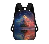 sinyumoney Colorful Tree Reflections -1 Mochilas Escolares, De Viaje Y Universitarias Para Hombres, Mujeres Y Adolescentes 17inch