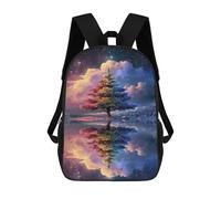 sinyumoney Colorful Tree Reflections -2 Mochila Escolar Ligera E Informal Para Adolescentes, Niños, Mujeres Y Hombres 17inch