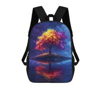 sinyumoney Colorful Tree Reflections Mochila Escolar/para Ordenador Portátil Para Colegio/trabajo/viajes Para Camping, Aventuras Al Aire Libre Y Viajes Diarios 17inch
